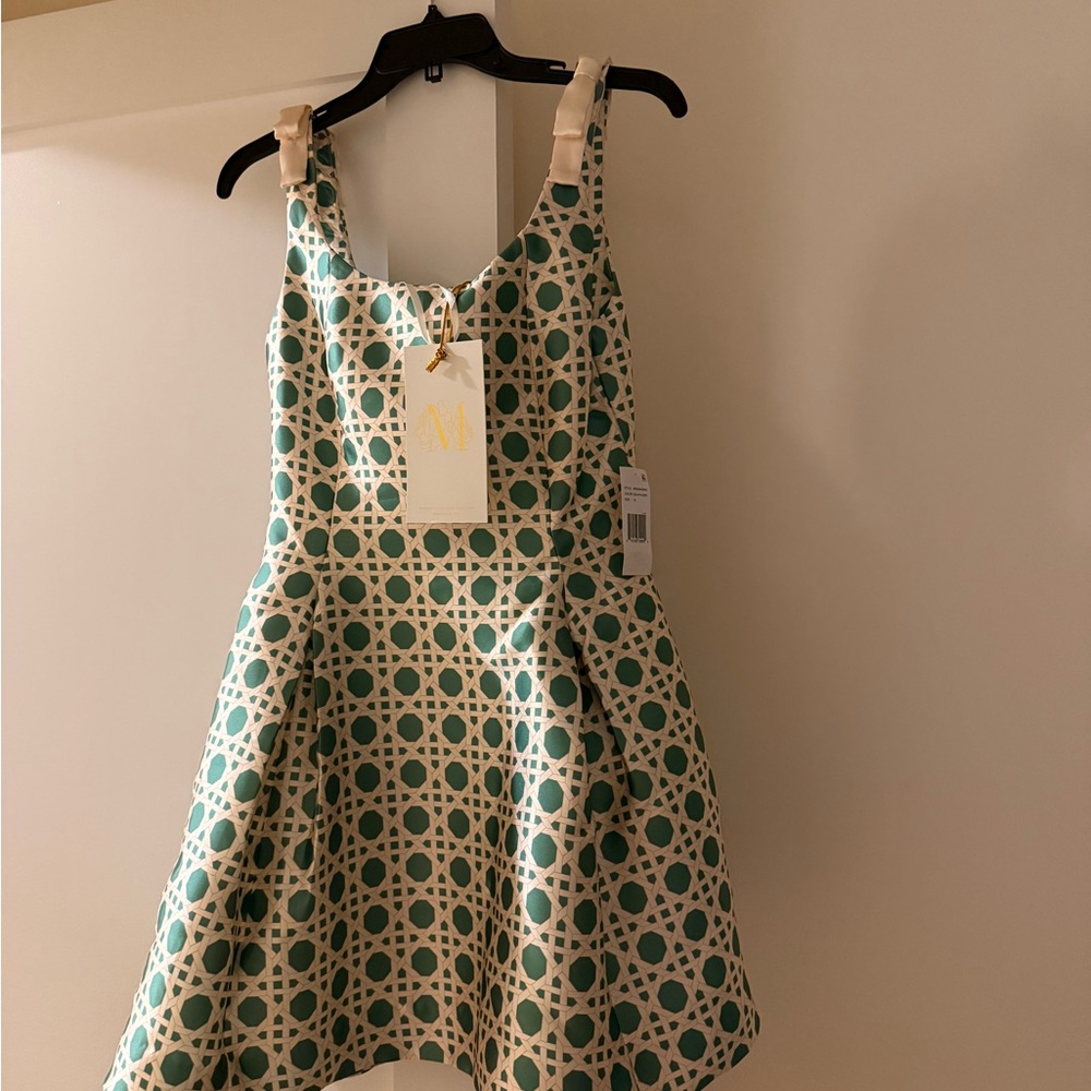 Mestiza Gillian Bow Mini Dress nwt